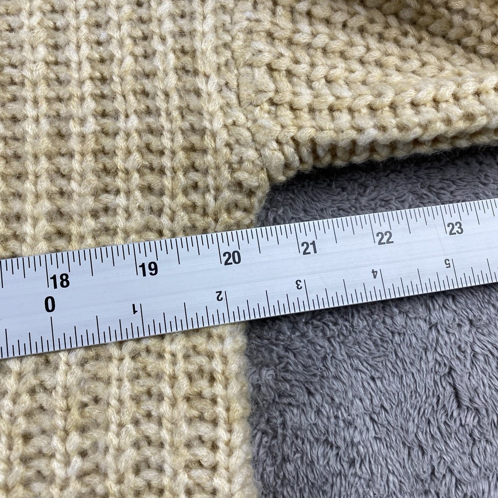 A New Day Cable Knit Pullover Sweater Womens Small Beige Long Sleeve - Picture 7 of 15